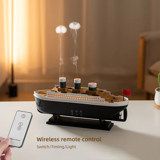 Ship Diffuser - Wireless humidifier with Jellyfish Mist & Glow"