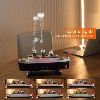 Ship Diffuser - Wireless humidifier with Jellyfish Mist & Glow"